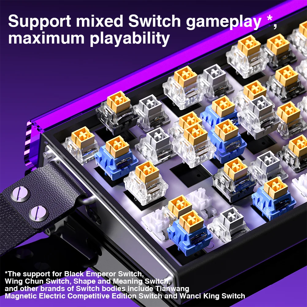 Teclado Gamer AULA HERO 68HE RGB | Hall Effect | Rapid Trigger | Alta Performance