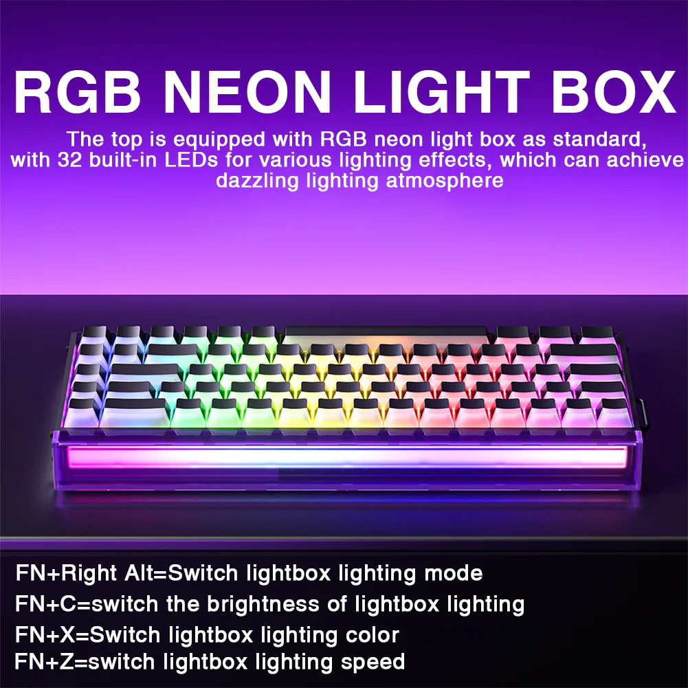Teclado Gamer AULA HERO 68HE RGB | Hall Effect | Rapid Trigger | Alta Performance