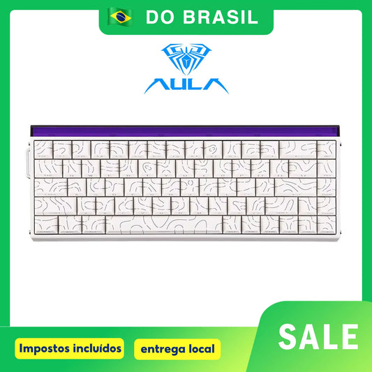 Teclado Gamer AULA HERO 68HE RGB | Hall Effect | Rapid Trigger | Alta Performance