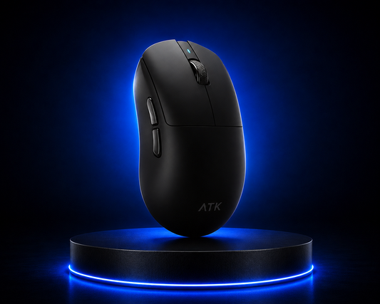 Mouse Gamer ATK A9 Ultra Wireless | Sensor PAW3950 | Tri-Mode | Ultra Leve