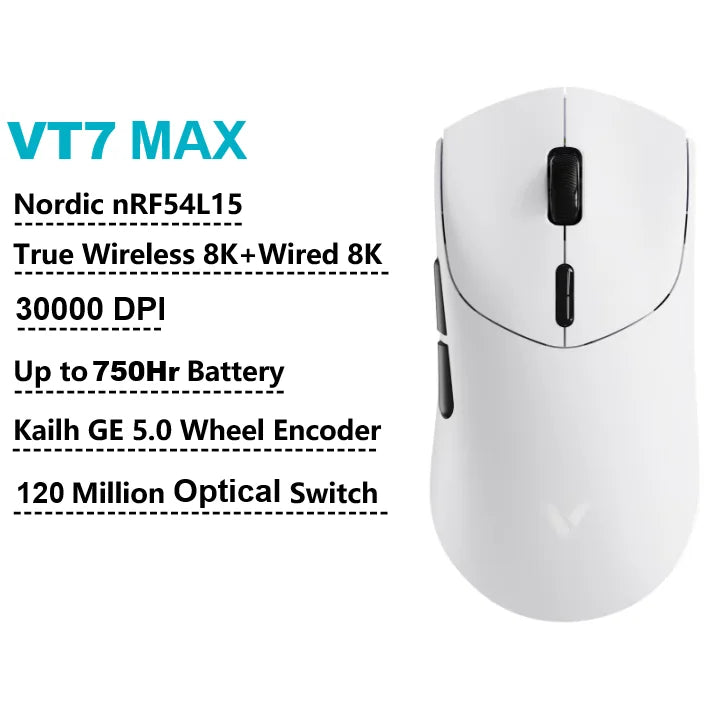 Mouse Gamer Rapoo VT7 Max Wireless Bluetooth | Alta Performance  |Recarregável