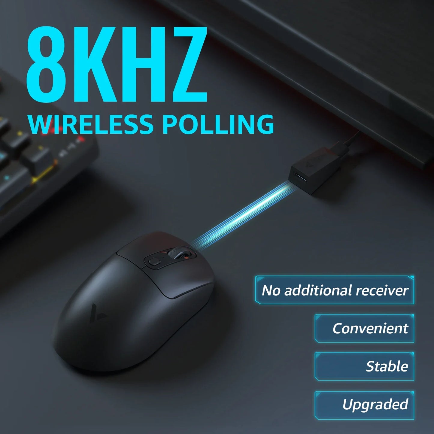 Mouse Gamer Rapoo VT3 Pro Wireless | Sensor de Alta Precisão | Bluetooth + 2.4GHz