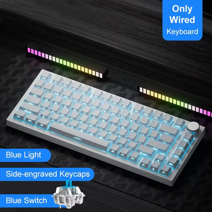 Teclado Mecânico Ajazz AK820 Pro RGB Wireless | Bluetooth | Layout 75% | Hot Swap