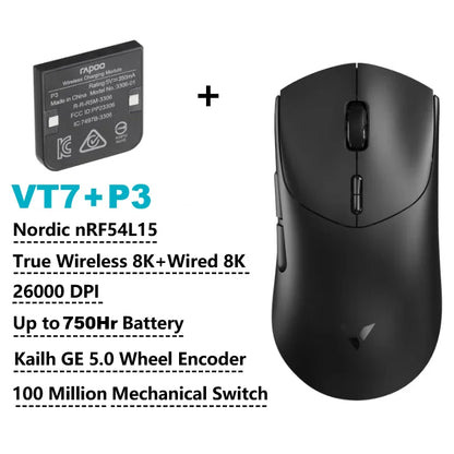 Mouse Gamer Rapoo VT7 Max Wireless Bluetooth | Alta Performance  |Recarregável