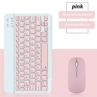 Kit Teclado e Mouse Bluetooth Recarregável | Compatível com Notebook, Tablet, Celular e PC