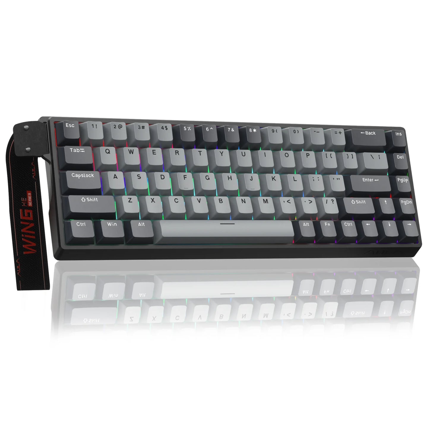 Teclado Gamer AULA WIN68HE RGB | Switch Magnético | Rapid Trigger | 8K Polling Rate