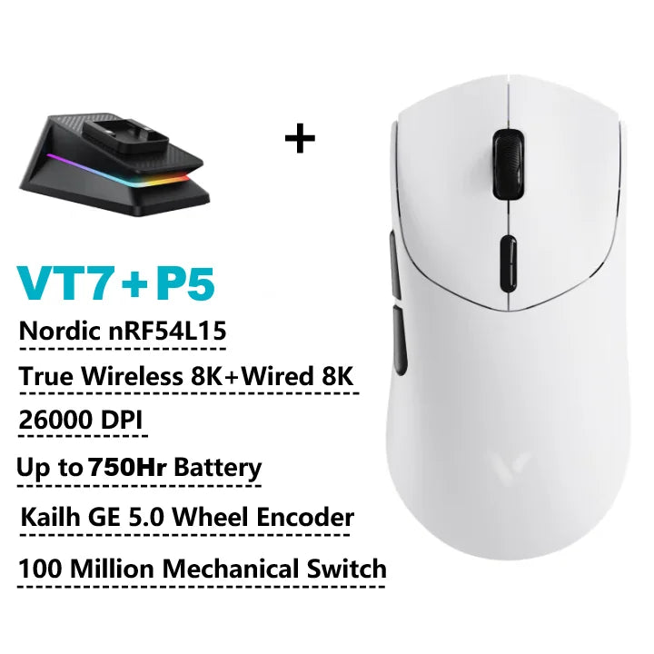 Mouse Gamer Rapoo VT7 Max Wireless Bluetooth | Alta Performance  |Recarregável