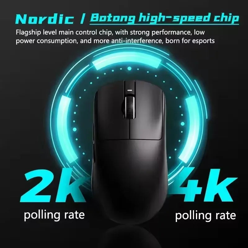 Mouse Gamer ATK Dragonfly R1 Pro Wireless | Ultra Leve | Alta Precisão | Tri-Mode