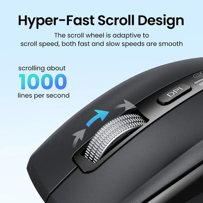 Mouse Sem Fio Ugreen M751 Bluetooth 5.4 Recarregável | Rolagem Rápida e Design Ergonômico  Nota: 10/10