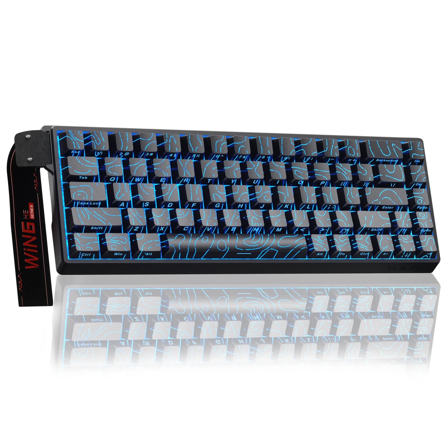Teclado Gamer AULA WIN68HE RGB | Switch Magnético | Rapid Trigger | 8K Polling Rate