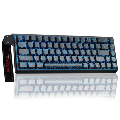 Teclado Gamer AULA WIN68HE RGB | Switch Magnético | Rapid Trigger | 8K Polling Rate