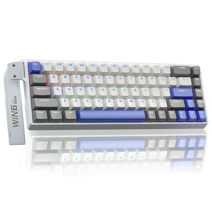 Teclado Gamer AULA WIN68HE RGB | Switch Magnético | Rapid Trigger | 8K Polling Rate