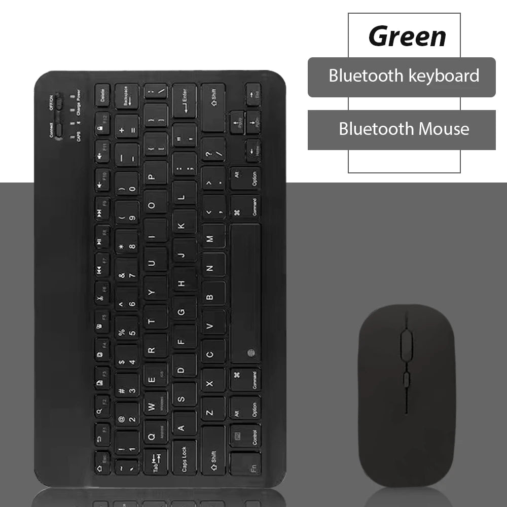 Kit Teclado e Mouse Bluetooth Recarregável | Compatível com Notebook, Tablet, Celular e PC