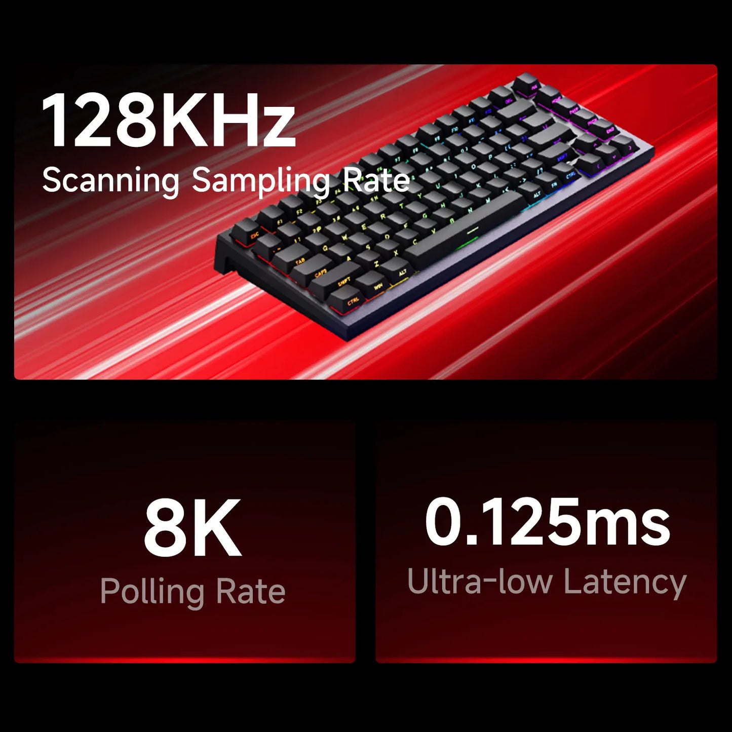 Teclado Gamer Akko TAC75 HE RGB 75% | Hall Effect | Rapid Trigger | Hot Swap