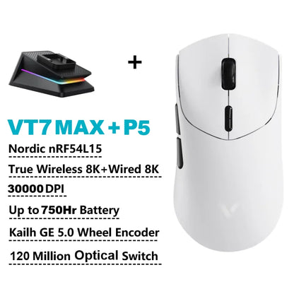 Mouse Gamer Rapoo VT7 Max Wireless Bluetooth | Alta Performance  |Recarregável
