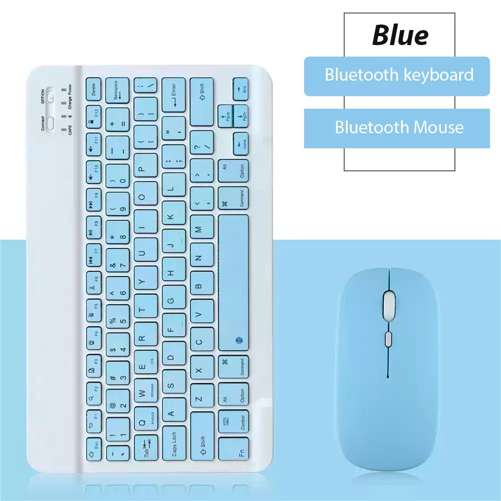Kit Teclado e Mouse Bluetooth Recarregável | Compatível com Notebook, Tablet, Celular e PC