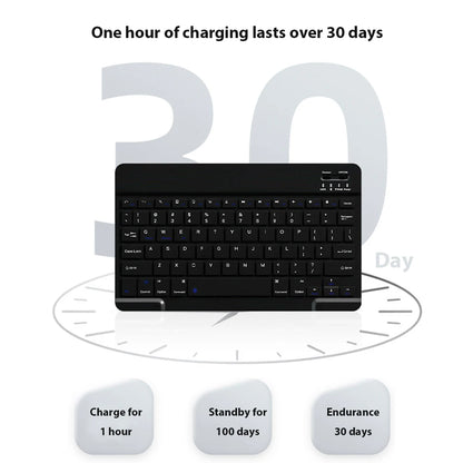 Kit Teclado e Mouse Bluetooth Recarregável | Compatível com Notebook, Tablet, Celular e PC
