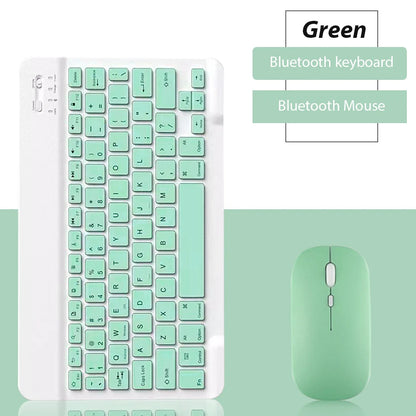 Kit Teclado e Mouse Bluetooth Recarregável | Compatível com Notebook, Tablet, Celular e PC