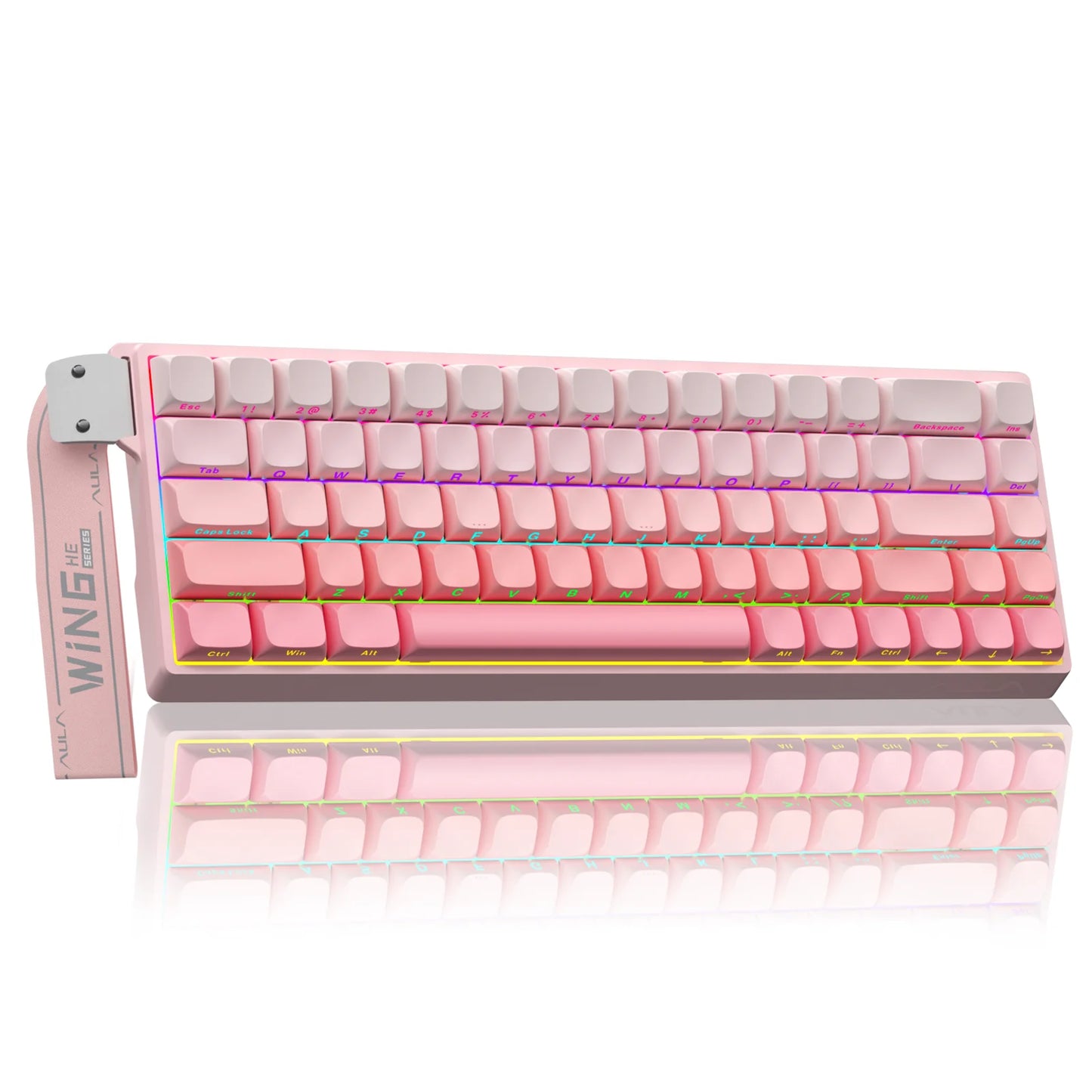 Teclado Gamer AULA WIN68HE RGB | Switch Magnético | Rapid Trigger | 8K Polling Rate