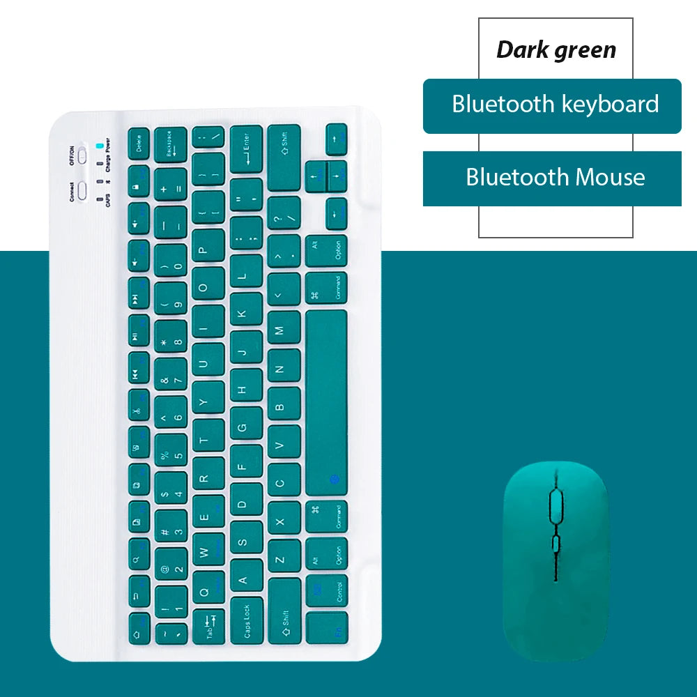 Kit Teclado e Mouse Bluetooth Recarregável | Compatível com Notebook, Tablet, Celular e PC