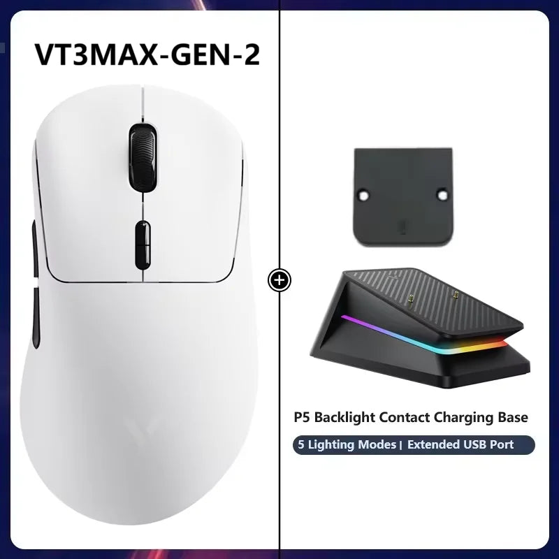 Mouse Gamer Rapoo VT3 Pro Wireless | Sensor de Alta Precisão | Bluetooth + 2.4GHz