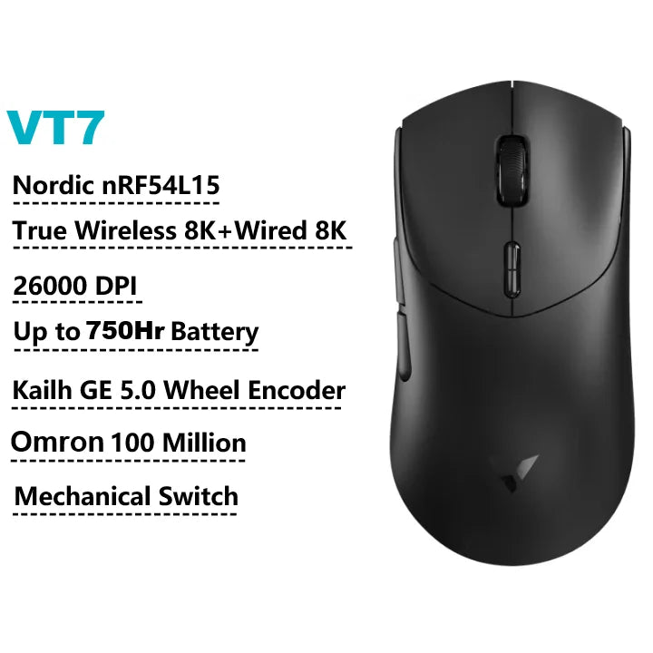 Mouse Gamer Rapoo VT7 Max Wireless Bluetooth | Alta Performance  |Recarregável