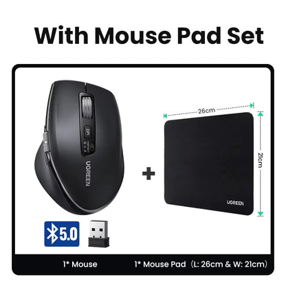 Mouse Sem Fio Ugreen M751 Bluetooth 5.4 Recarregável | Rolagem Rápida e Design Ergonômico  Nota: 10/10
