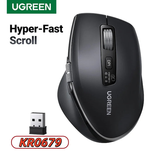 Mouse Sem Fio Ugreen M751 Bluetooth 5.4 Recarregável | Rolagem Rápida e Design Ergonômico  Nota: 10/10