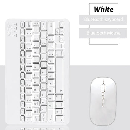 Kit Teclado e Mouse Bluetooth Recarregável | Compatível com Notebook, Tablet, Celular e PC