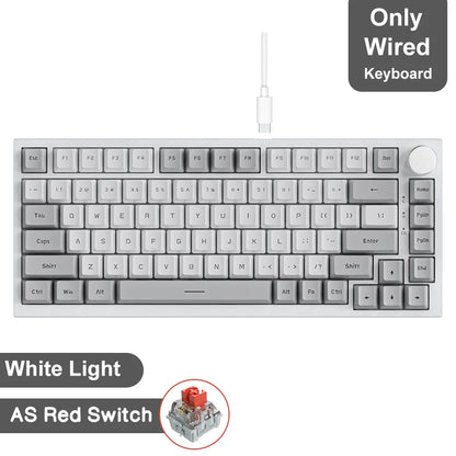 Teclado Mecânico Ajazz AK820 Pro RGB Wireless | Bluetooth | Layout 75% | Hot Swap