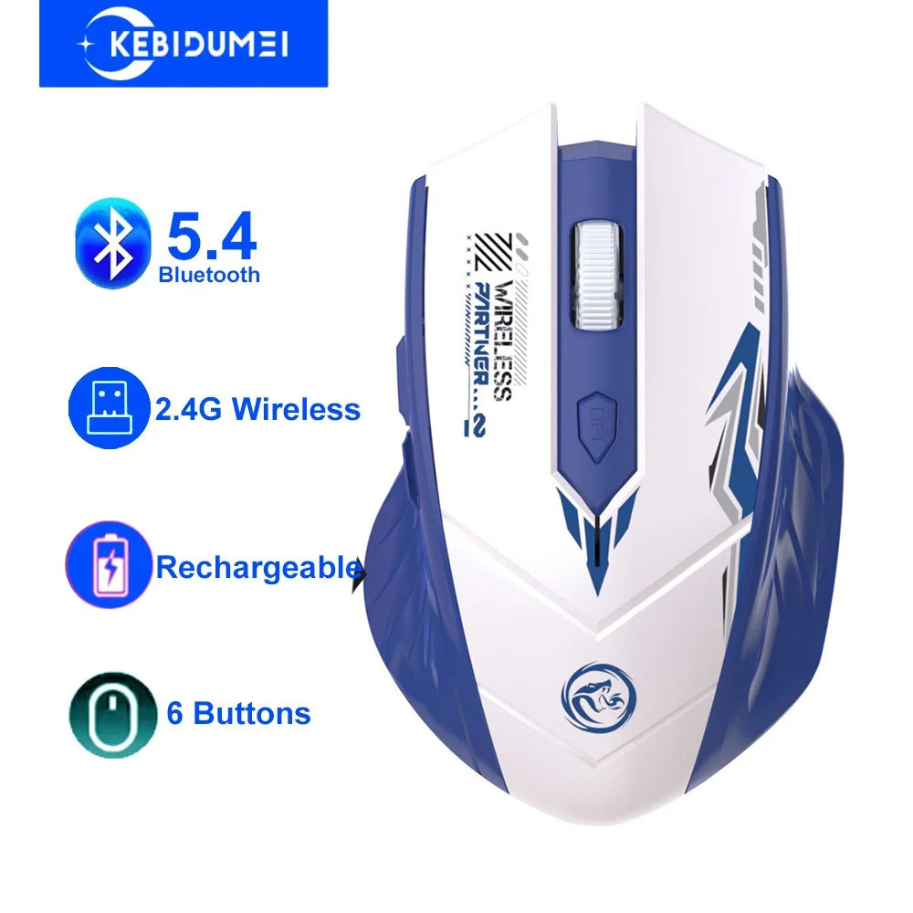 Mouse Sem Fio SmartClick M54 Bluetooth 5.4 Recarregável | Compacto para Notebook e PC