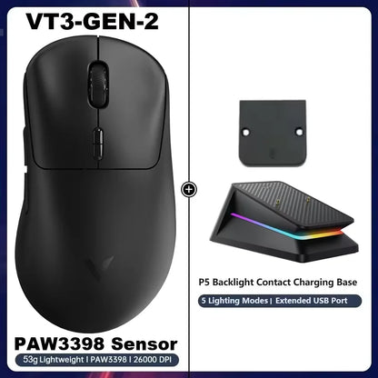Mouse Gamer Rapoo VT3 Pro Wireless | Sensor de Alta Precisão | Bluetooth + 2.4GHz